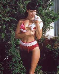 Bettie Page in colour