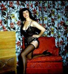 Bettie Page in colour