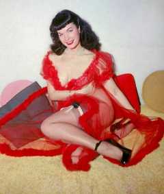 Bettie Page in colour
