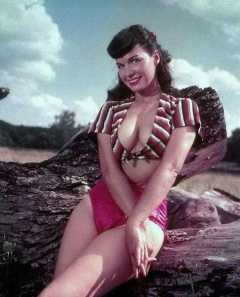 Bettie Page in colour