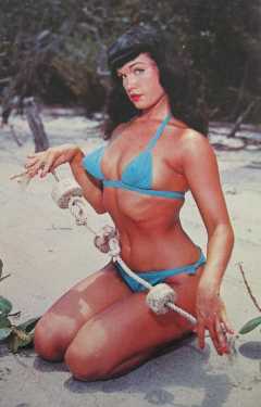 Bettie Page in colour