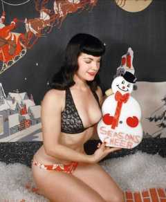 Bettie Page in colour