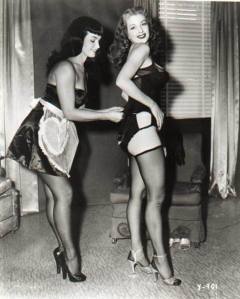 Bettie Page in lingerie