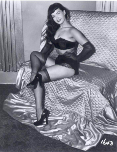 Bettie Page in lingerie