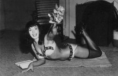 Bettie Page in lingerie