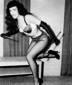 Bettie Page in lingerie