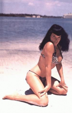 Bettie Page with a tan