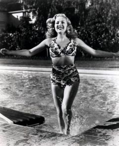 influences: Betty Grable in pool