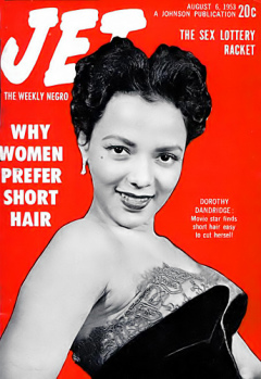 Influences - 1953-08-08 Jet magazine cover - Dorothy Dandridge