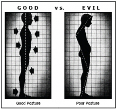 good vs evil posture