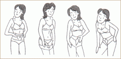 diagram - how to don a girdle