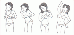 diagram - how to don a bra