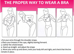 the proper way to wear a bra