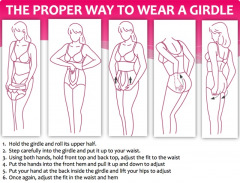 the proper way to wear a girdle
