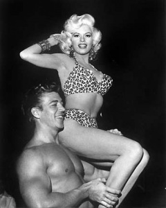 jayne mansfield animal print bikini