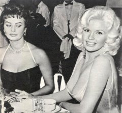jayne mansfieldsophia loren