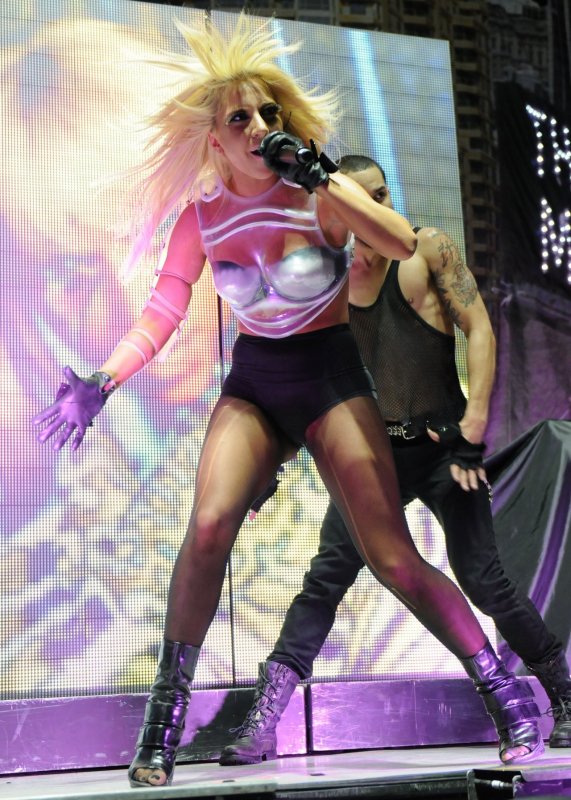 influences: Lady Gaga stage costume with control briefs