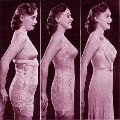 influences: Before and after a Spencer Corset 1941