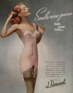 influences: 1940s lingerie ad