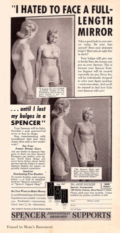influences: 1947 girdle ad