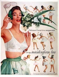influences: 1954 Maidenform bra advert