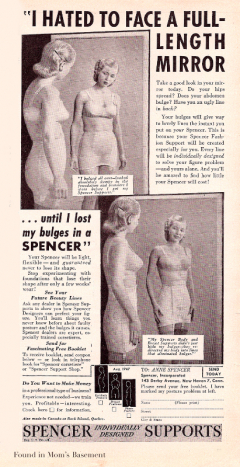 influences: I lost my bulges in a Spencer, ad