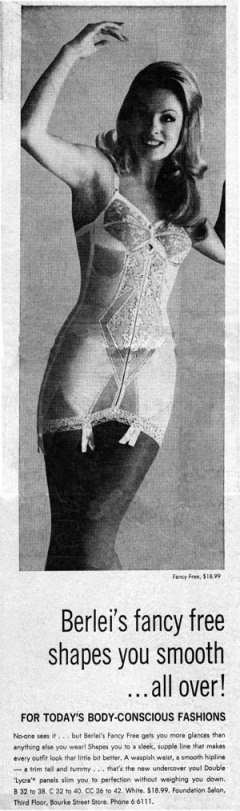 influences: Berlei Fancy Free 1969-09 ad