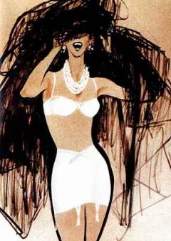 influences: Rene Gruau Christian Dior ad, 1948