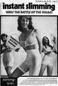 influences: Sarong happiness is a flat tummy ad, 1971-11