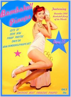 influences: Bombshell Pinups checkout unseen photos ad