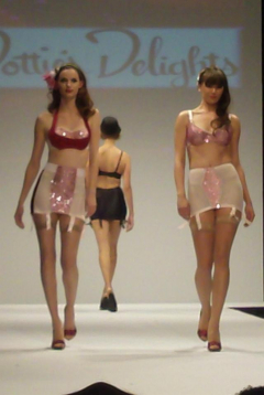 influences: Dotties Delights girdle catwalk show