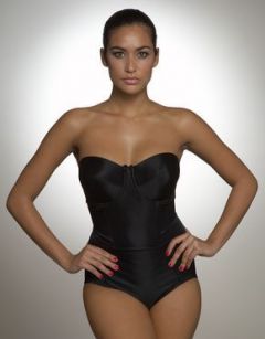 influences: strapless black SlimSuit bodyshaper ad