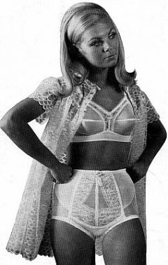 influences: wihte bra and pantie-girdle ad