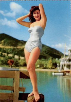 influences: Mara Corday, swimsuit