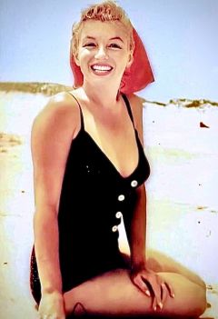influences: Marilyn Monroe in a swimsuit