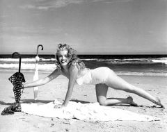 influences: Marilyn Monroe in a swimsuit