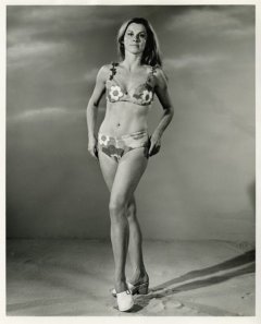 influences: Stefanie Powers in flowery bikini