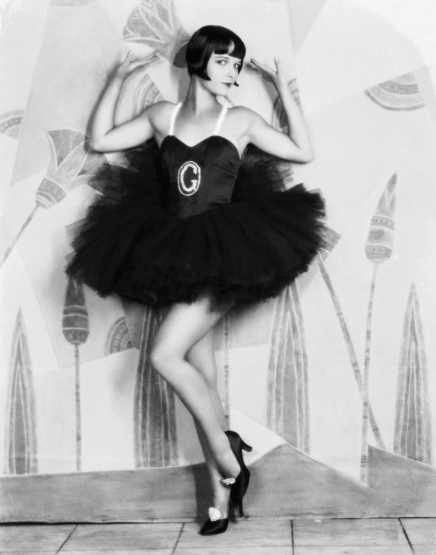 Louise Brooks Rolled Stockings