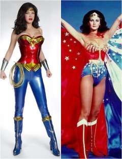 Adrianne Palicki vs Lynda Carter - Wonder Woman costume comparison