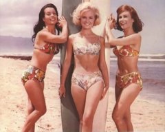 Susan Hart, Shelley Fabares and Barbara Eden in Ride the Wild Surf 1964
