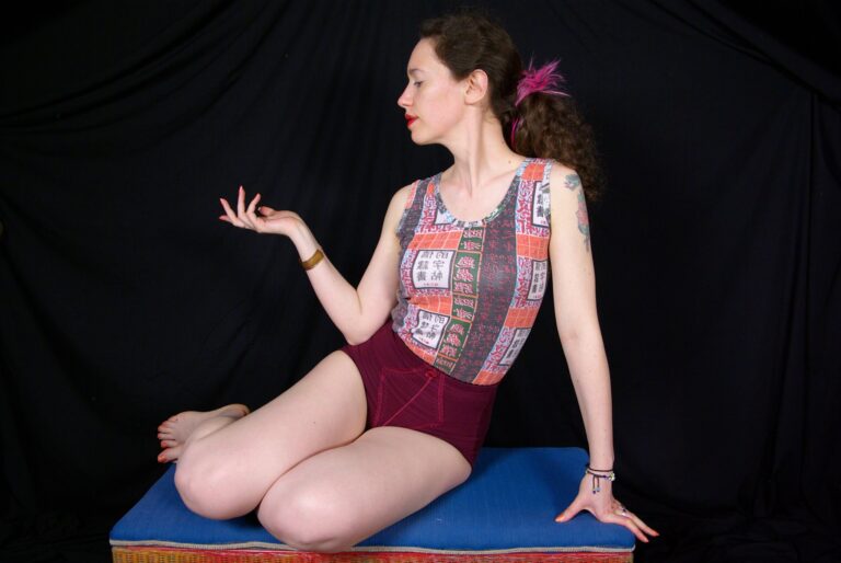 Chiara tidies the studio